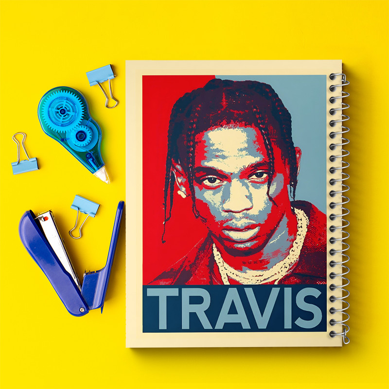 دفتر مشق 100 برگ خندالو طرح تراویس (Travis) کد F6482