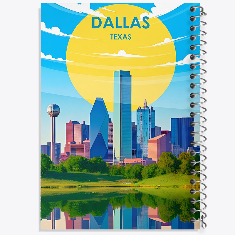 دفتر مشق 100 برگ خندالو طرح دالاس (Dallas) کد F6331