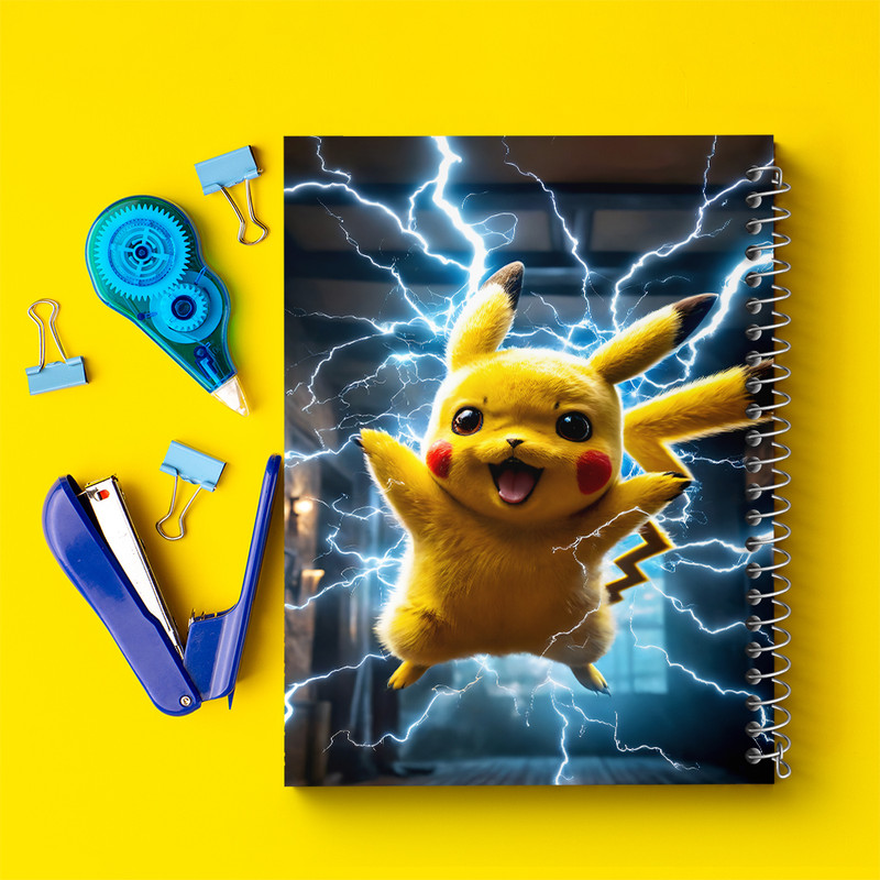 دفتر مشق 100 برگ خندالو طرح انیمه پوکمون (pokemon) کد F5587