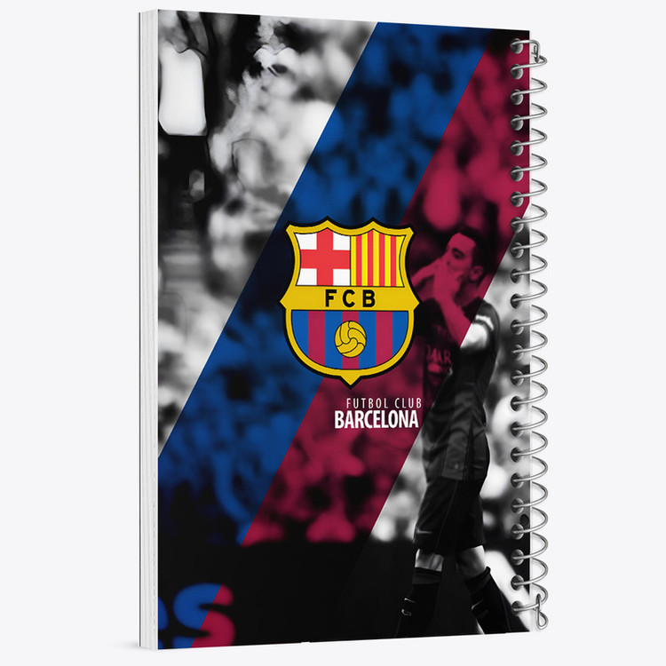 دفتر مشق 100 برگ خندالو طرح بارسلونا (Barcelona) کد F6903