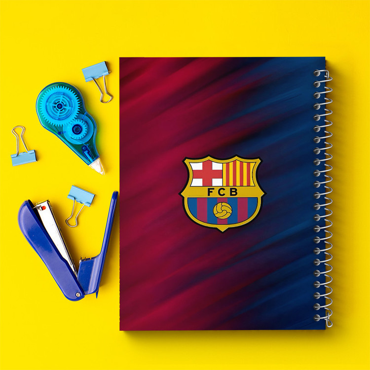 دفتر مشق 100 برگ خندالو طرح بارسلونا (Barcelona) کد F6905