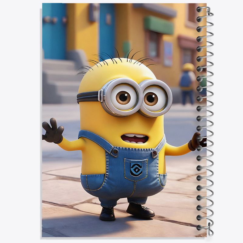 دفتر مشق 100 برگ خندالو طرح مینیون ها (Minions) کد F6096