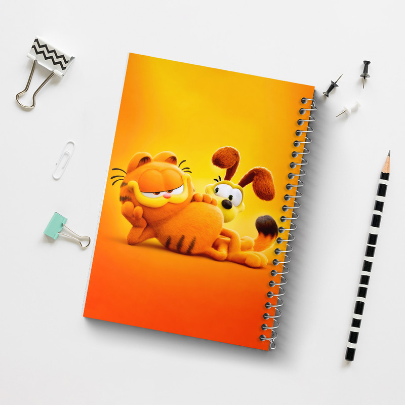 دفتر مشق 100 برگ خندالو طرح گارفیلد (Garfield) کد F6036