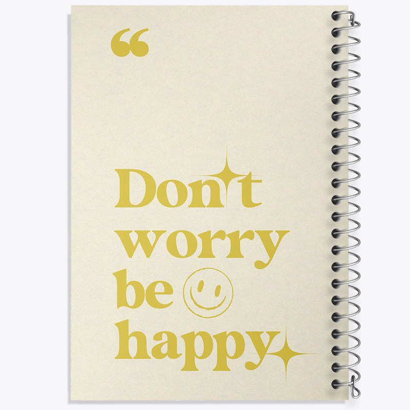 دفتر مشق 100 برگ خندالو طرح Don't Worry Be Happy کد N2345