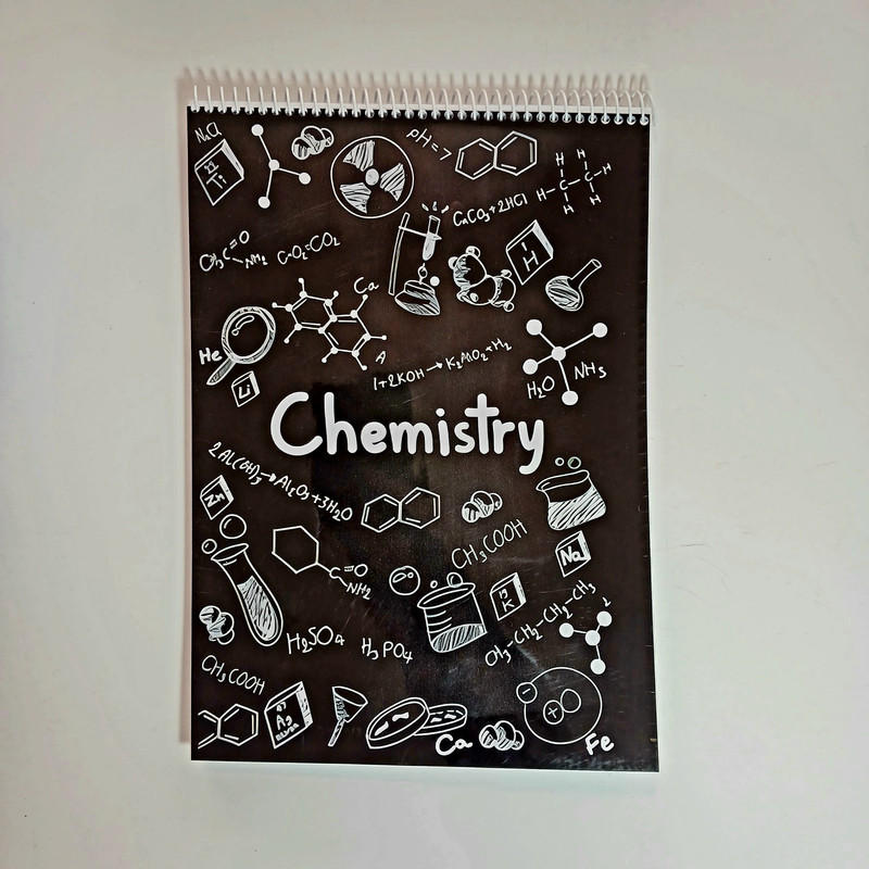 دفتر مشق 100 برگ طرح شیمی کد chem01