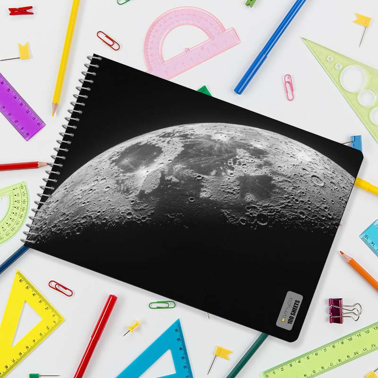 دفتر شطرنجی 100 برگ کارنیکا طرح ماه Moon کد 78011
