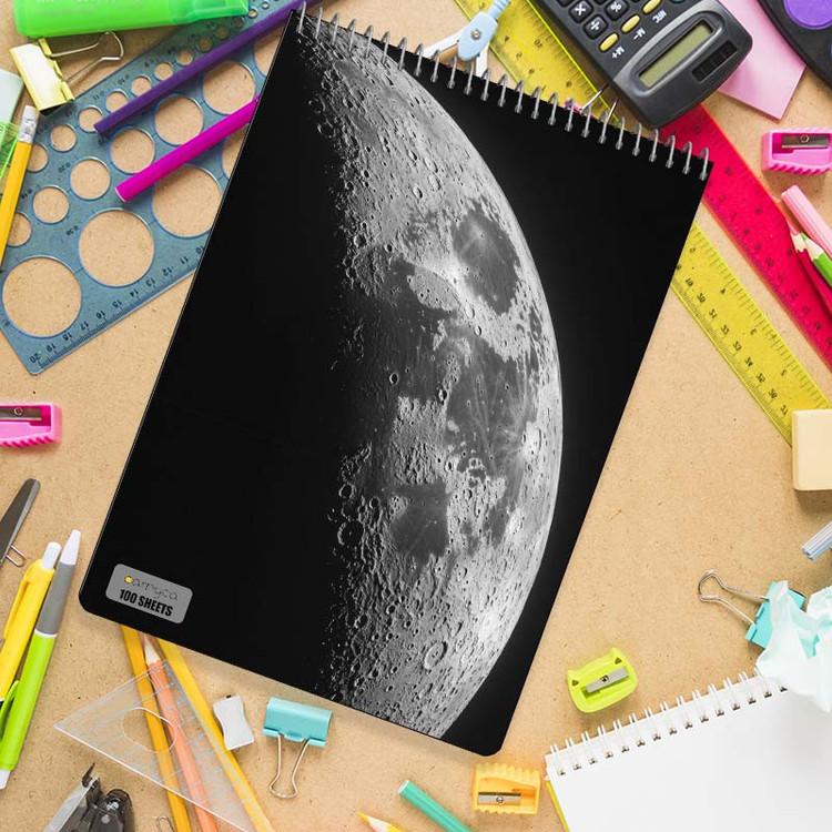 دفتر شطرنجی 100 برگ کارنیکا طرح ماه Moon کد 78011
