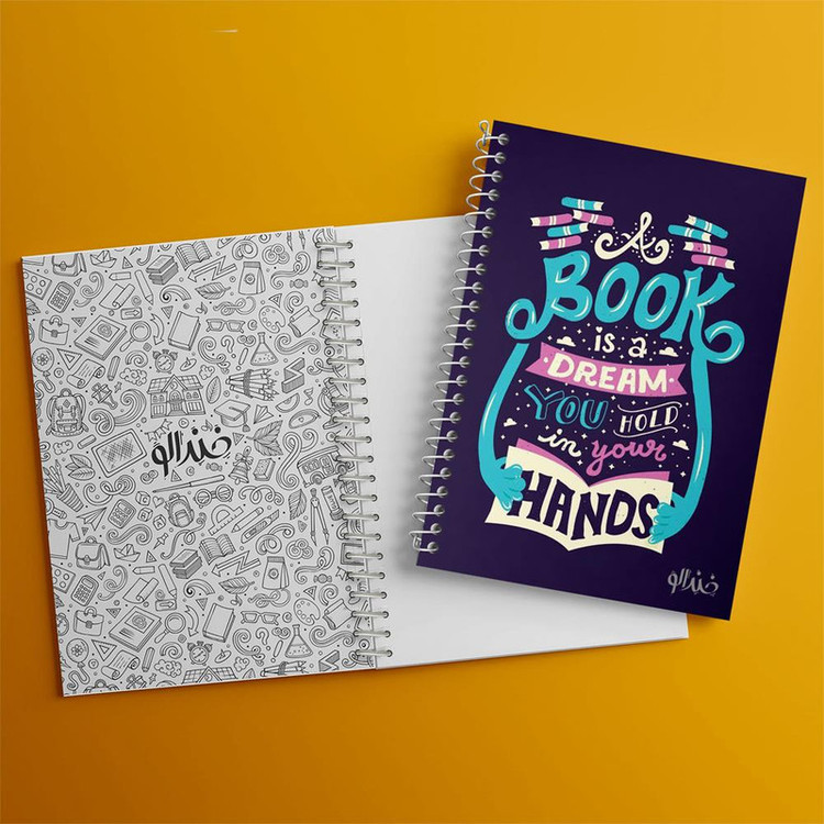 دفتر مشق 100 برگ خندالو طرح کتاب کد 25881