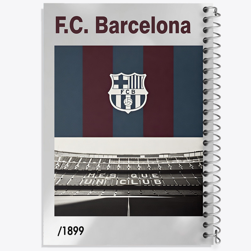 دفتر مشق 100 برگ خندالو طرح بارسلونا (Barcelona) کد F13870