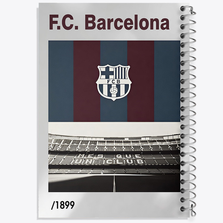 دفتر مشق 100 برگ خندالو طرح بارسلونا (Barcelona) کد F13870
