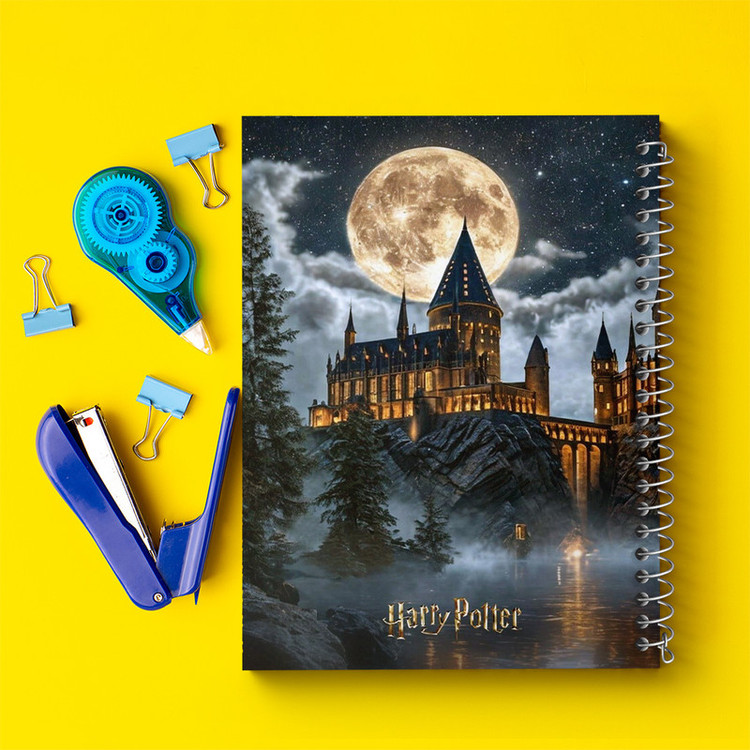 دفتر مشق 100 برگ خندالو طرح هاگوارتز هری پاتر (Harry Potter) کد F8825