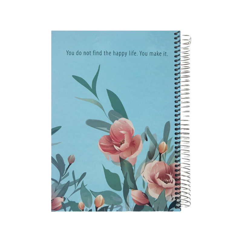 دفتر مشق 160 برگ پاپکو مدل HAPPY LIFE کد PN-6177