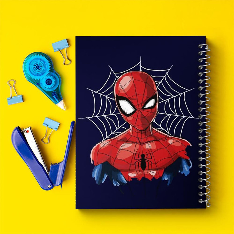 دفتر مشق 100 برگ خندالو طرح مرد عنکبوتی Spider Man کد 13172