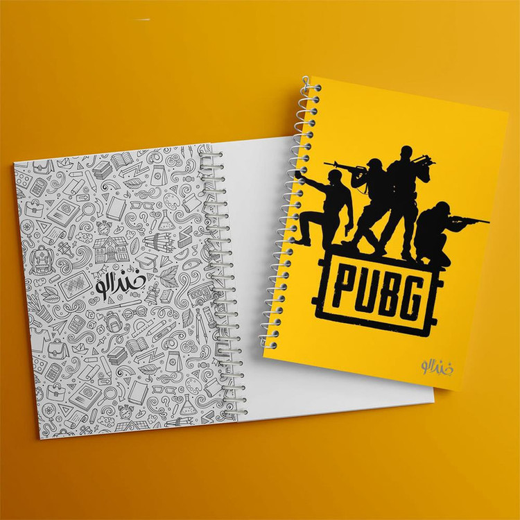 دفتر مشق 100 برگ خندالو طرح بازی پابجی PUBG کد 3775