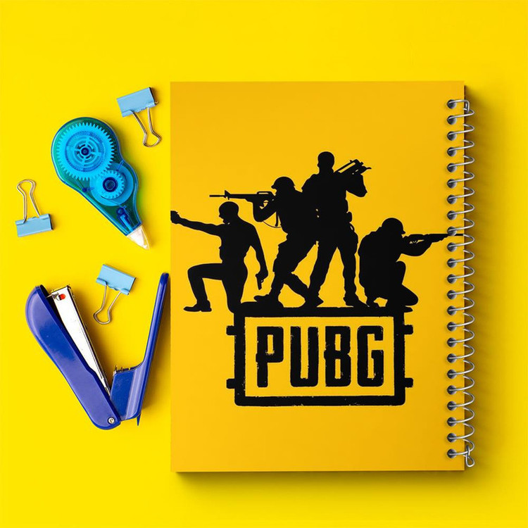دفتر مشق 100 برگ خندالو طرح بازی پابجی PUBG کد 3775