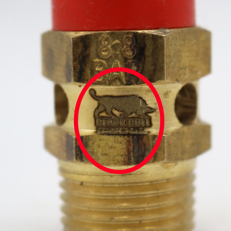 سوپاپ اطمینان کمپرسور باد مدل بلک بول کد YPB-REZVEH-1.2INCH سایز 1/2 اینچ