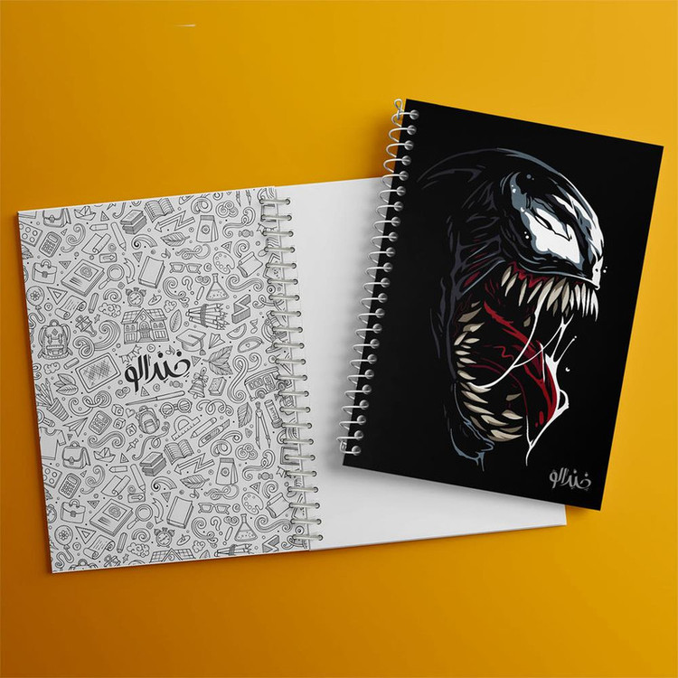 دفتر مشق 100 برگ خندالو طرح ونوم Venom کد 27318
