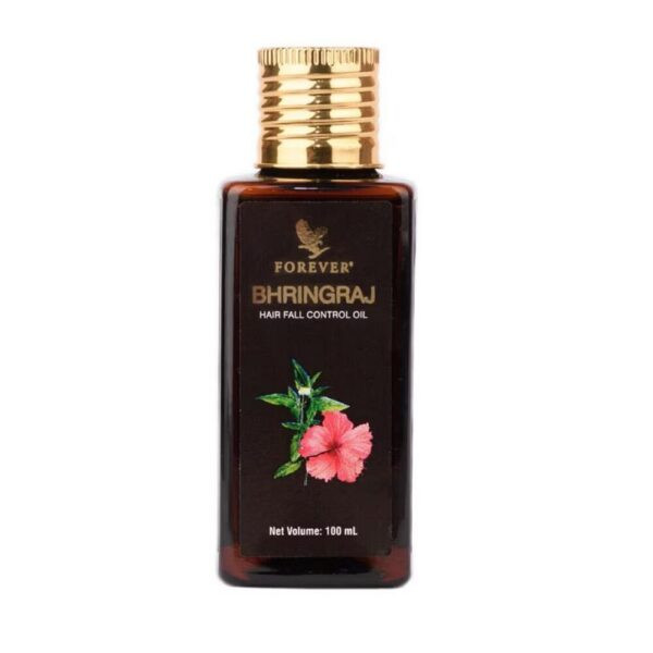 روغن مو ترمیم کننده فوراور مدل Bhringraj مناسب برای انواع مو حجم 100 میلی لیتر