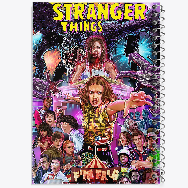 دفتر مشق 100 برگ خندالو طرح استرنجر تینگز (Stranger Things) کد F10168