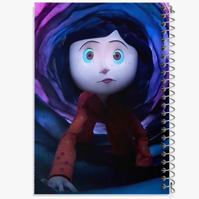 دفتر مشق 100 برگ خندالو طرح کورالین (Coraline) کد F9991