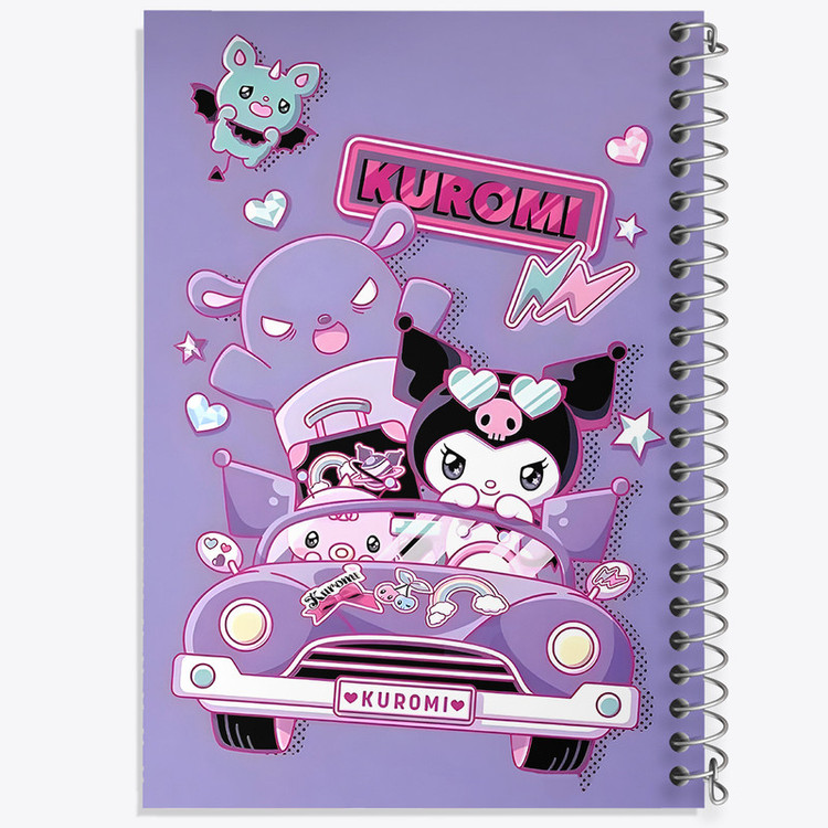 دفتر مشق 100 برگ خندالو طرح کرومی (Kuromi) کد N4197