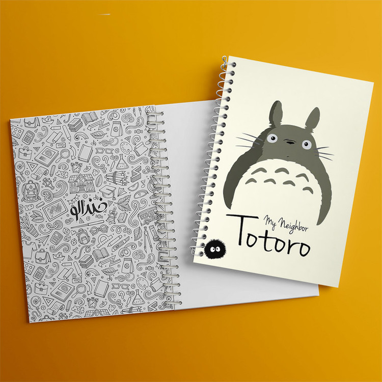 دفتر مشق 100 برگ خندالو طرح انیمه توتورو (Totoro) کد N2118