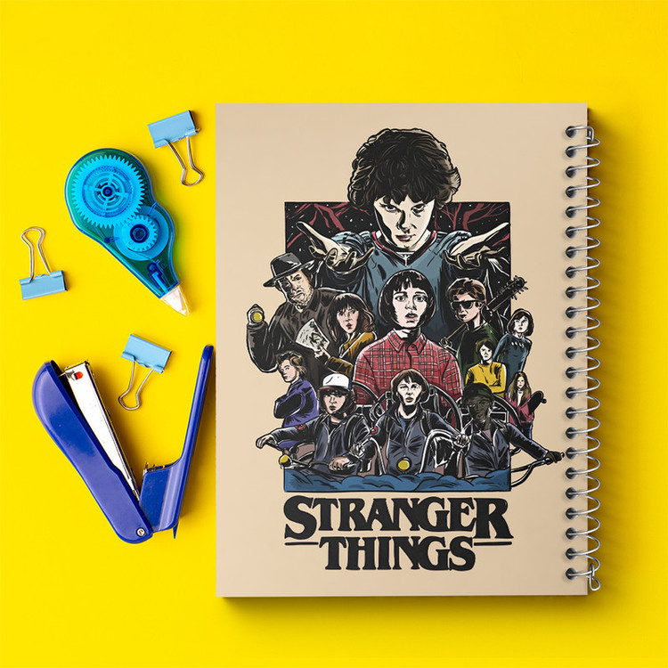 دفتر مشق 100 برگ خندالو طرح استرنجر تینگز (Stranger Things) کد F13507