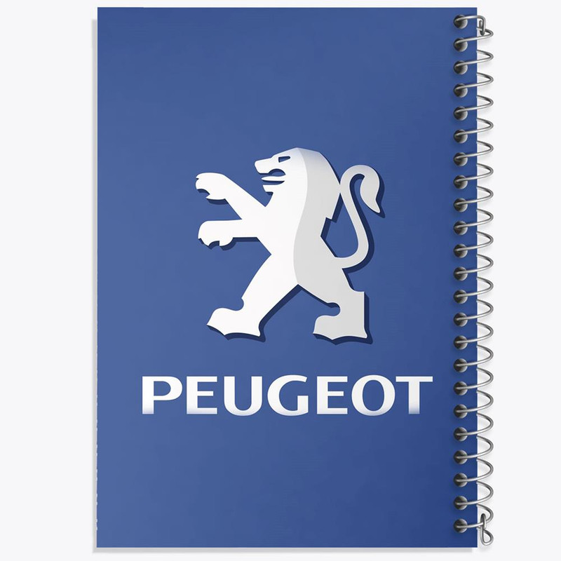 دفتر مشق 100 برگ خندالو طرح پژو Peugeot کد 23654