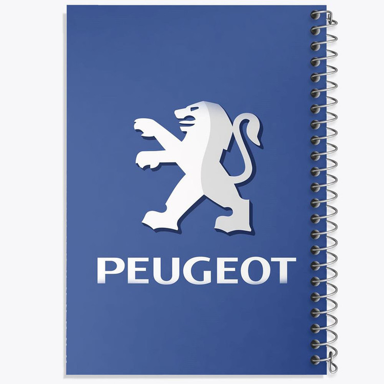 دفتر مشق 100 برگ خندالو طرح پژو Peugeot کد 23654