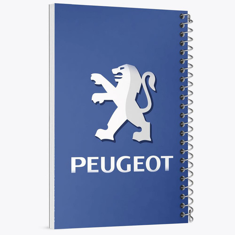 دفتر مشق 100 برگ خندالو طرح پژو Peugeot کد 23654