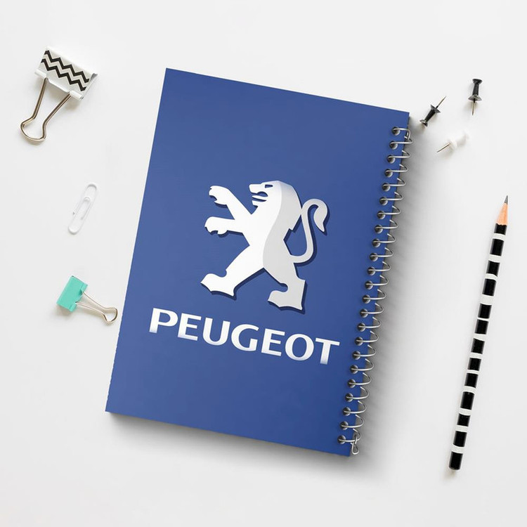 دفتر مشق 100 برگ خندالو طرح پژو Peugeot کد 23654