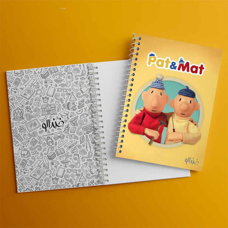 دفتر مشق 100 برگ خندالو طرح پت و مت کد 28055