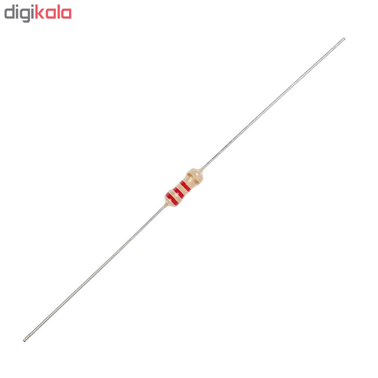 مقاومت 2.2 کیلو اهم کد 2K2 بسته 50 عددی