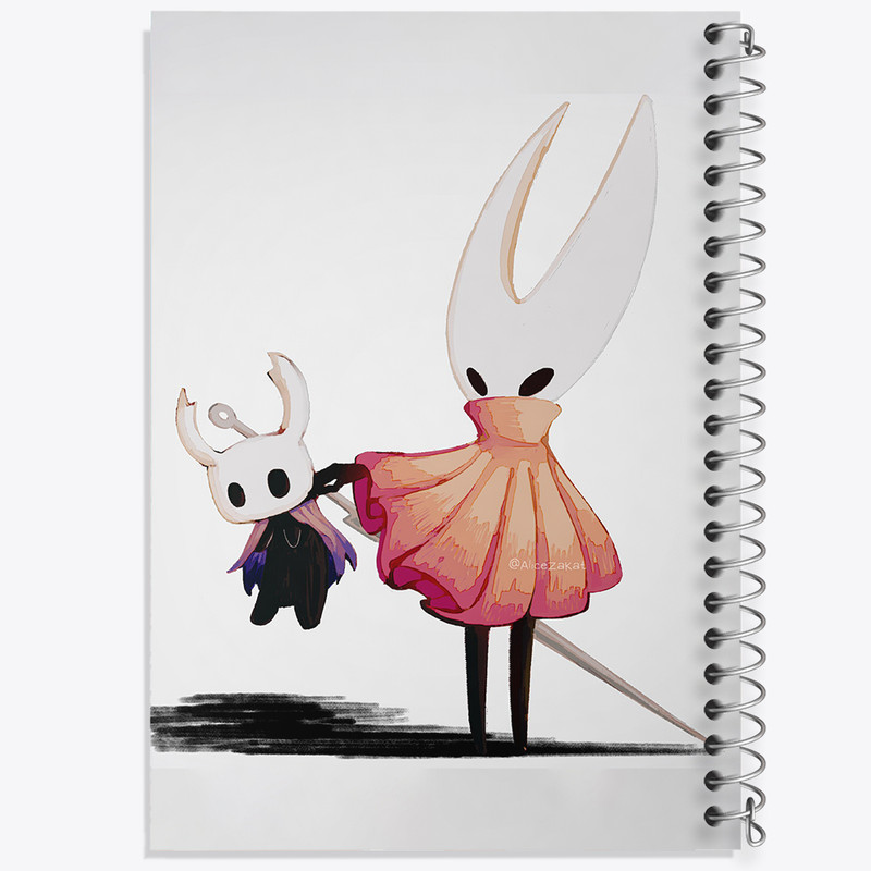 دفتر مشق 100 برگ خندالو طرح بازی هالو نایت (Hollow Knight) کد 32979
