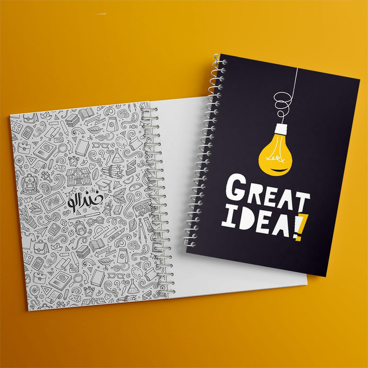 دفتر مشق 100 برگ خندالو طرح Great Idea کد F1060