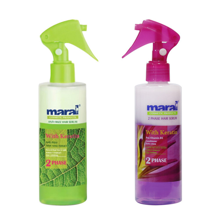 اسپری دو فاز مو مارال مدل Kerat & Aloevera حجم 250 میلی لیتر مجموعه 2 عددی