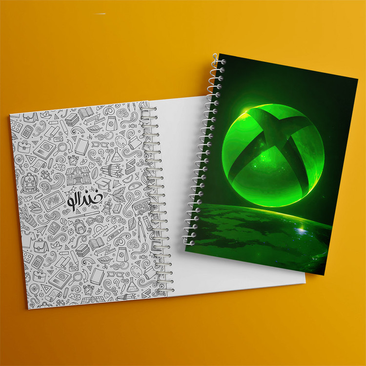دفتر مشق 100 برگ خندالو طرح لوگو ایکس باکس (Xbox) کد N7907