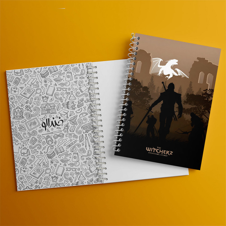 دفتر مشق 100 برگ خندالو طرح ویچر (The Witcher) کد F13613