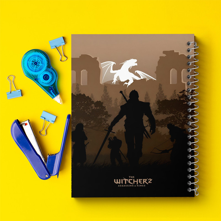 دفتر مشق 100 برگ خندالو طرح ویچر (The Witcher) کد F13613