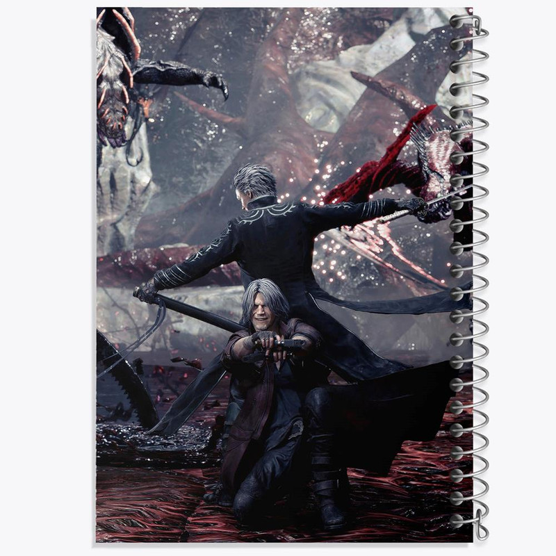 دفتر مشق 100 برگ خندالو طرح بازی دویل می کرای Devil May Cry کد 30208