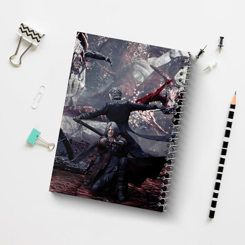 دفتر مشق 100 برگ خندالو طرح بازی دویل می کرای Devil May Cry کد 30208
