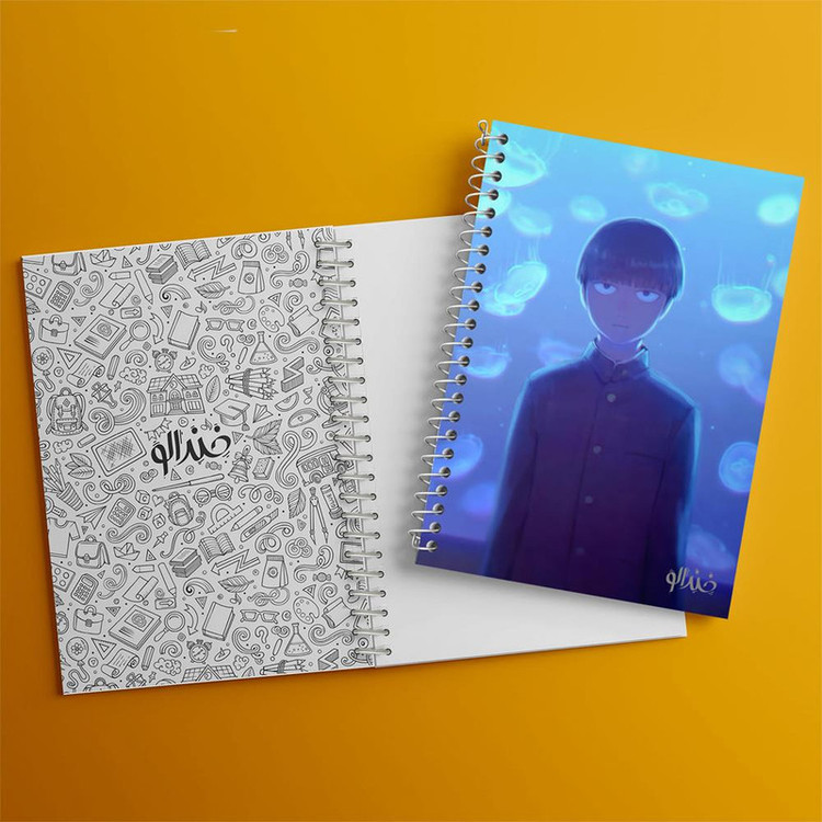 دفتر مشق 100 برگ خندالو طرح شییکو انیمه موب سایکو Mob Psycho 100 کد 24456