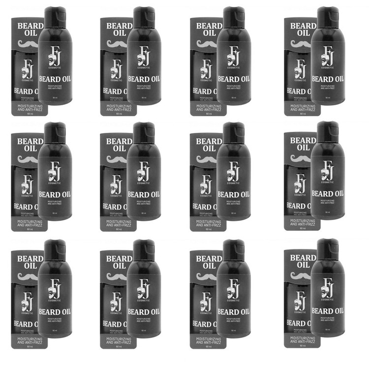 روغن ریش افجه مدل SL-BEARD012 مناسب برای انواع مو حجم 60 میلیلیتر مجموعه 12 عددی