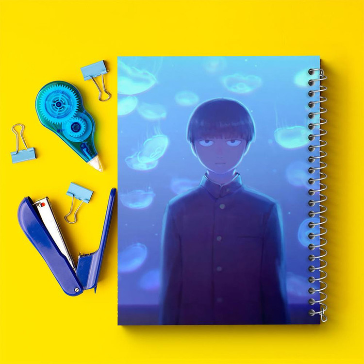 دفتر مشق 100 برگ خندالو طرح شییکو انیمه موب سایکو Mob Psycho 100 کد 24456