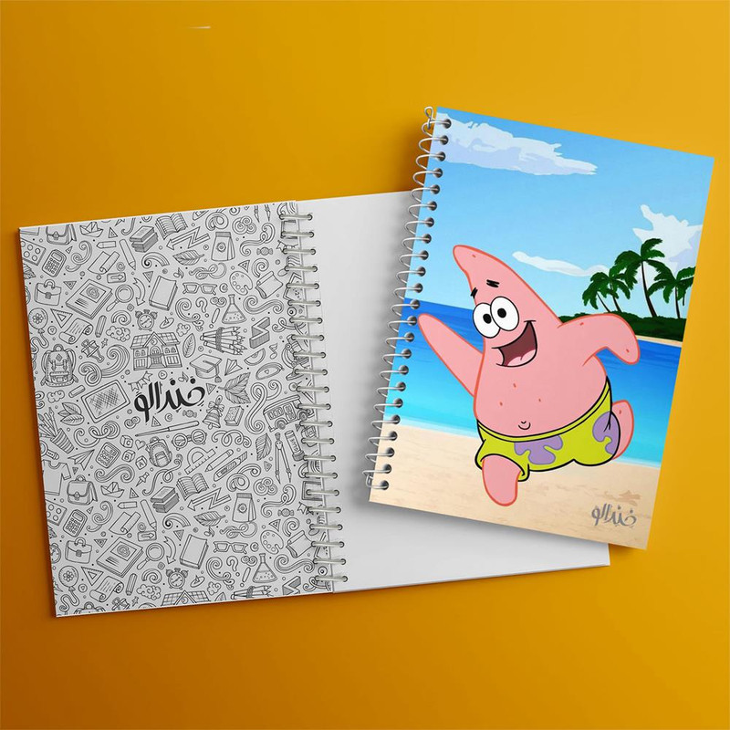 دفتر مشق 100 برگ خندالو طرح پاتریک کد 4733