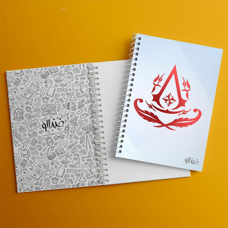 دفتر مشق 100 برگ خندالو طرح بازی اساسینز کرید Assassins Creed کد 27926