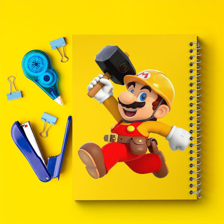 دفتر مشق 100 برگ خندالو طرح سوپر ماریو کد 30423