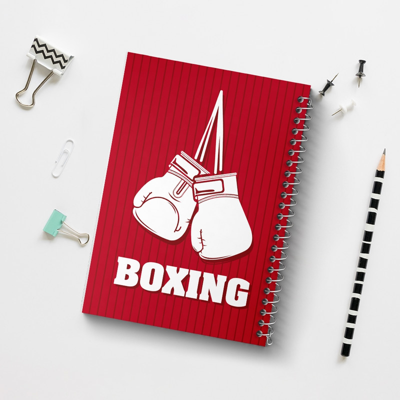 دفتر مشق 100 برگ خندالو طرح بوکس (Boxing) کد F1465