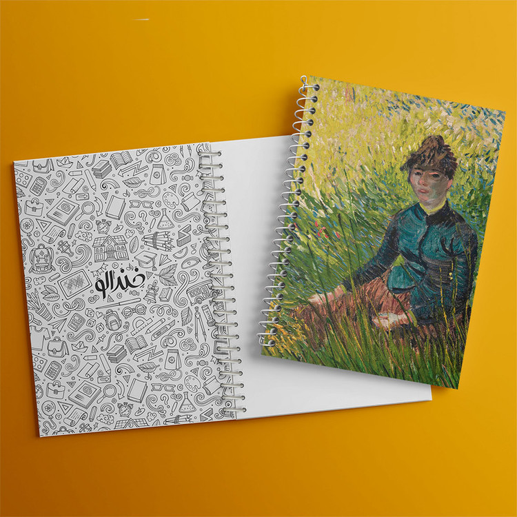 دفتر مشق 100 برگ خندالو طرح ونسان ونگوگ (Van Gogh) کد 36813
