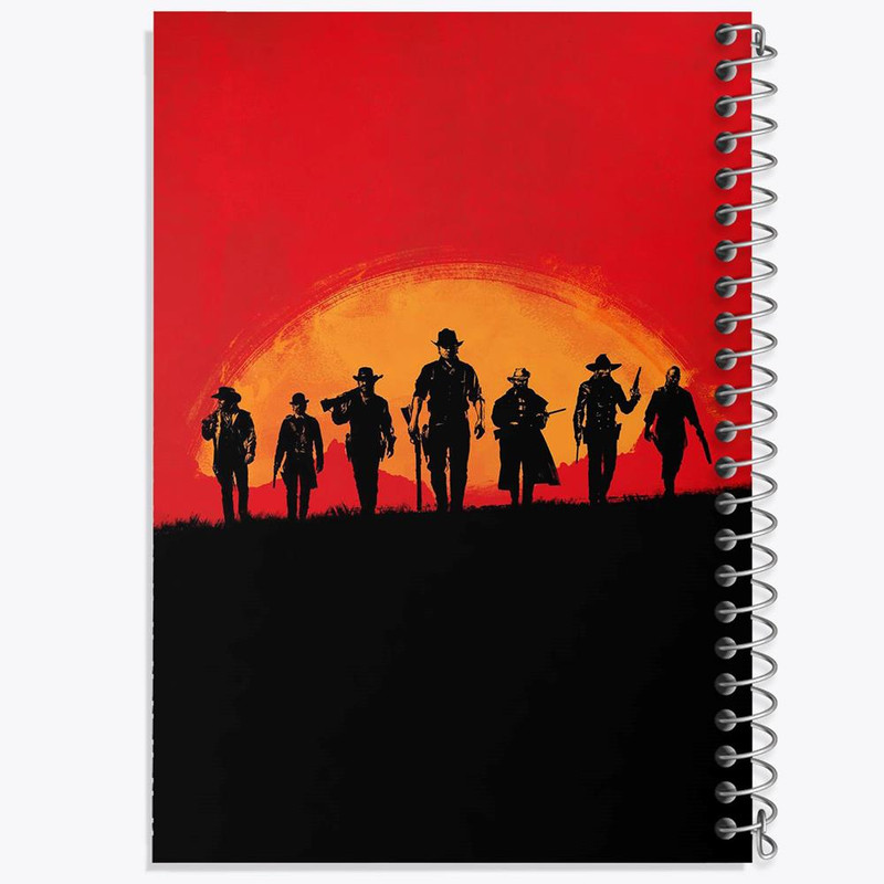 دفتر مشق 100 برگ خندالو طرح رد دد Red Dead کد 10291